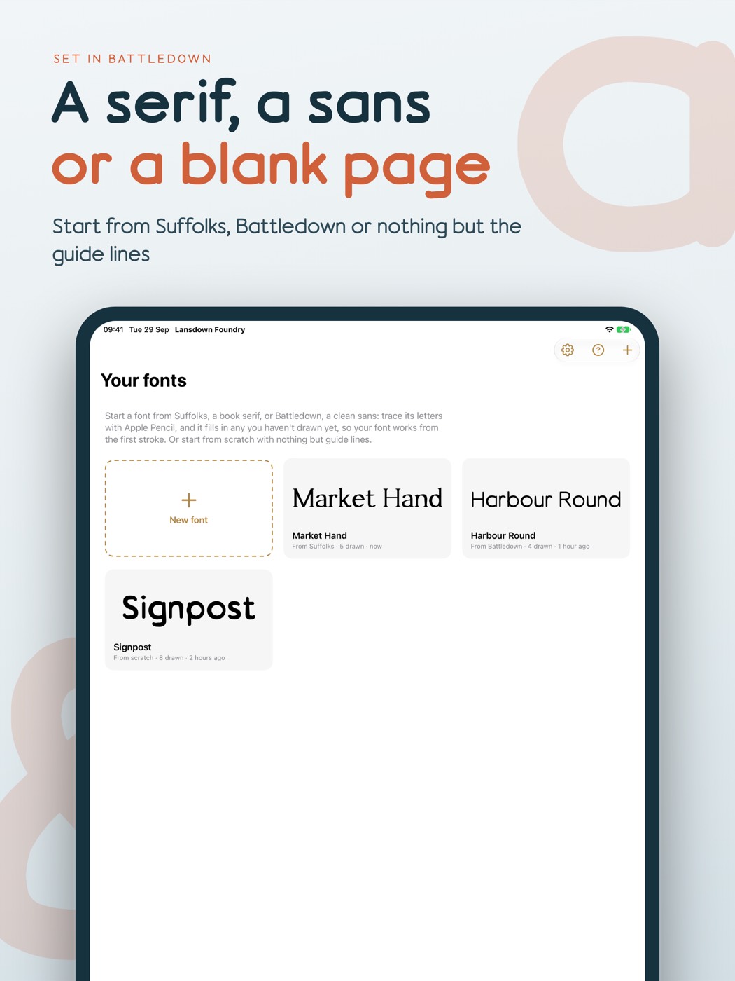 The font library: Your fonts, in step across iPad and Mac